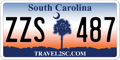 SC license plate ZZS487