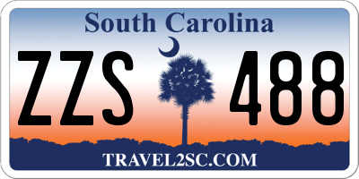 SC license plate ZZS488