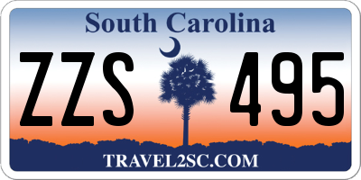 SC license plate ZZS495