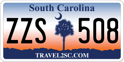 SC license plate ZZS508