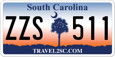 SC license plate ZZS511