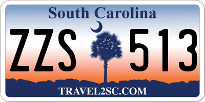 SC license plate ZZS513