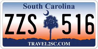 SC license plate ZZS516