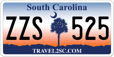 SC license plate ZZS525