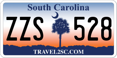 SC license plate ZZS528