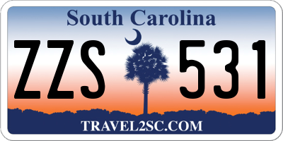 SC license plate ZZS531