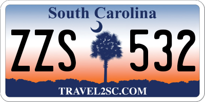 SC license plate ZZS532