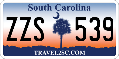 SC license plate ZZS539