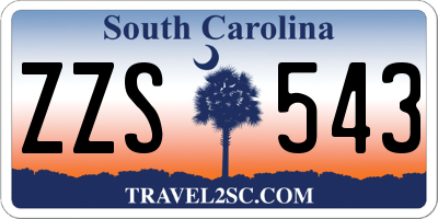 SC license plate ZZS543