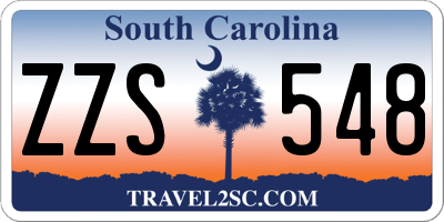 SC license plate ZZS548