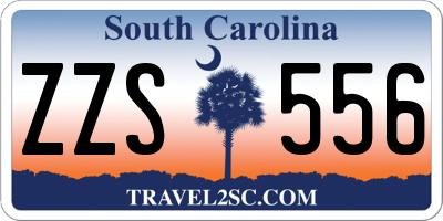 SC license plate ZZS556