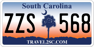 SC license plate ZZS568