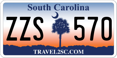 SC license plate ZZS570