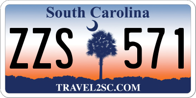 SC license plate ZZS571