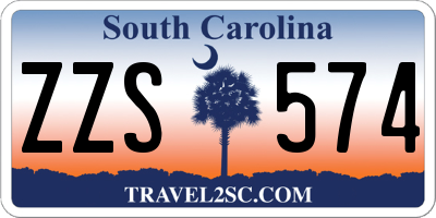 SC license plate ZZS574