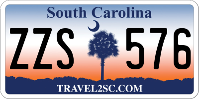 SC license plate ZZS576