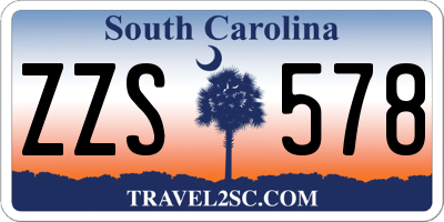 SC license plate ZZS578