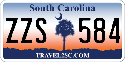SC license plate ZZS584