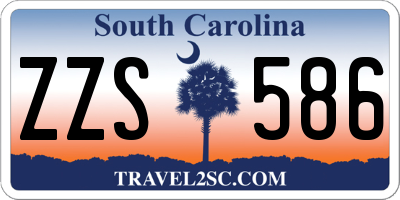 SC license plate ZZS586