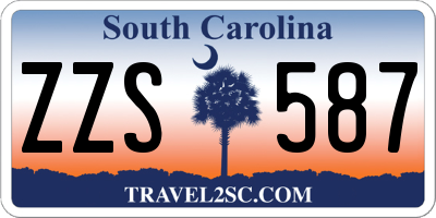 SC license plate ZZS587