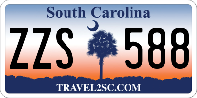 SC license plate ZZS588