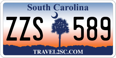 SC license plate ZZS589