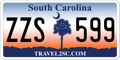 SC license plate ZZS599