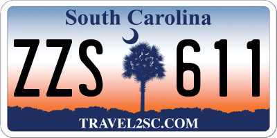 SC license plate ZZS611