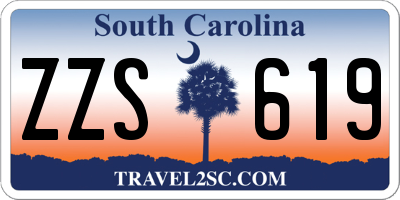 SC license plate ZZS619
