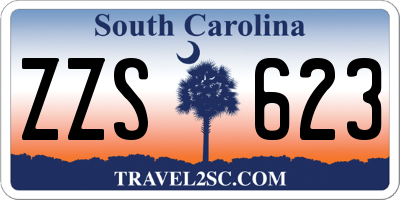 SC license plate ZZS623