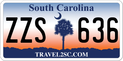 SC license plate ZZS636