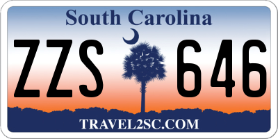 SC license plate ZZS646