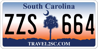 SC license plate ZZS664