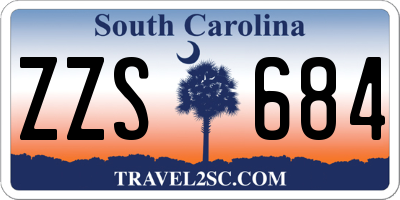 SC license plate ZZS684