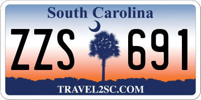 SC license plate ZZS691