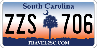 SC license plate ZZS706