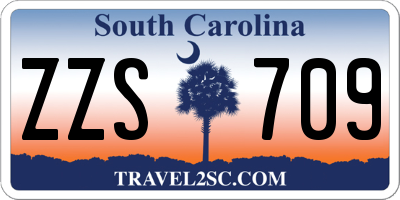 SC license plate ZZS709