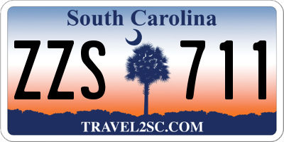 SC license plate ZZS711