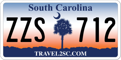 SC license plate ZZS712