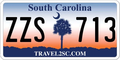 SC license plate ZZS713