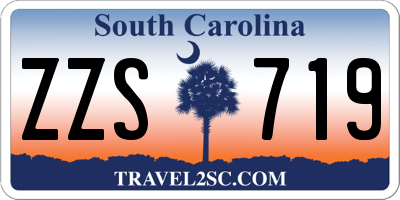 SC license plate ZZS719