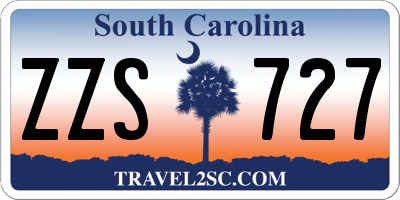 SC license plate ZZS727