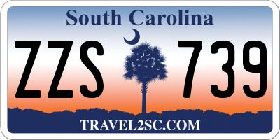 SC license plate ZZS739