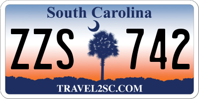 SC license plate ZZS742