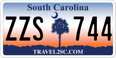 SC license plate ZZS744