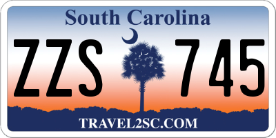 SC license plate ZZS745