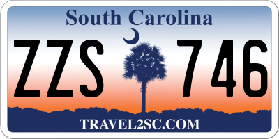 SC license plate ZZS746