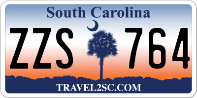 SC license plate ZZS764