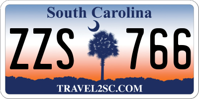 SC license plate ZZS766