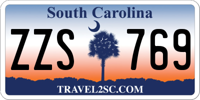SC license plate ZZS769